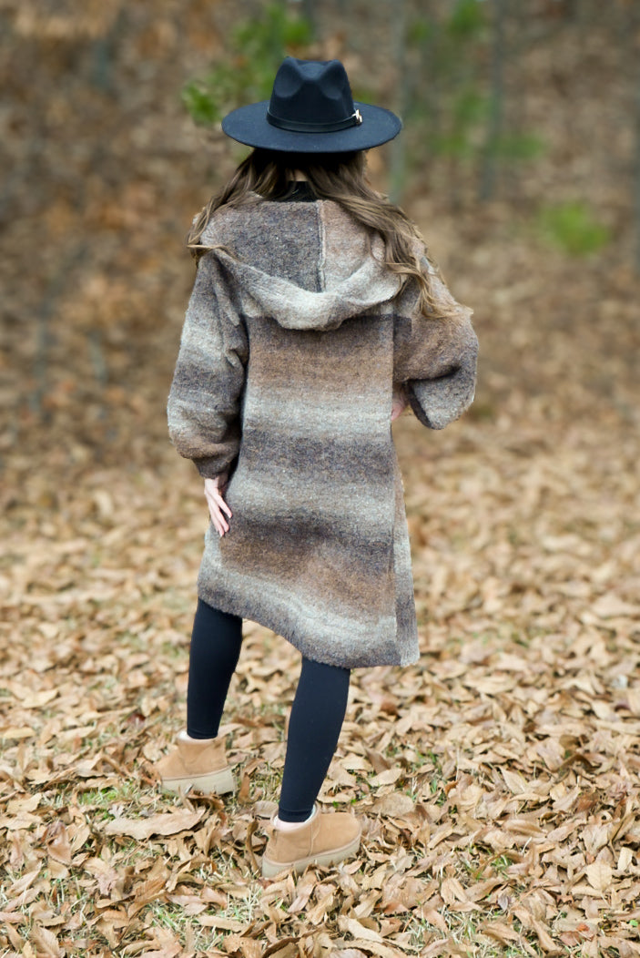 Brown Ombre Cardigan