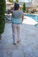 Ameila Babydoll Top - Blue
