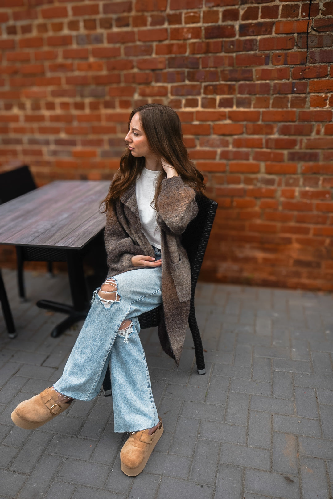 Brown Ombre Cardigan