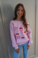 Ribbon & Cherry Pink Sweatshirt