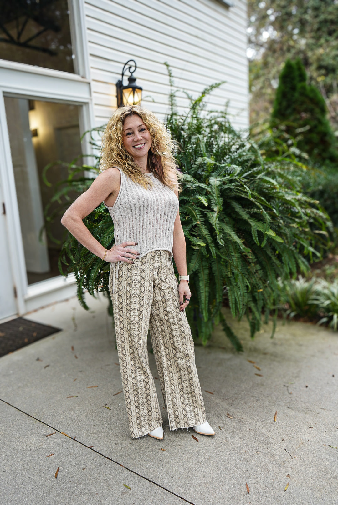Stone Braid Sweater Tank