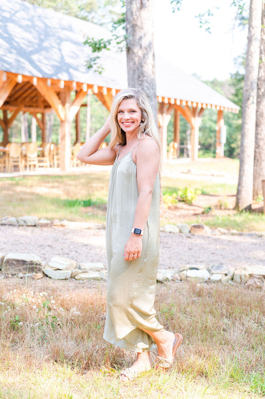 Breezy Retreat Olive Jumpsuit