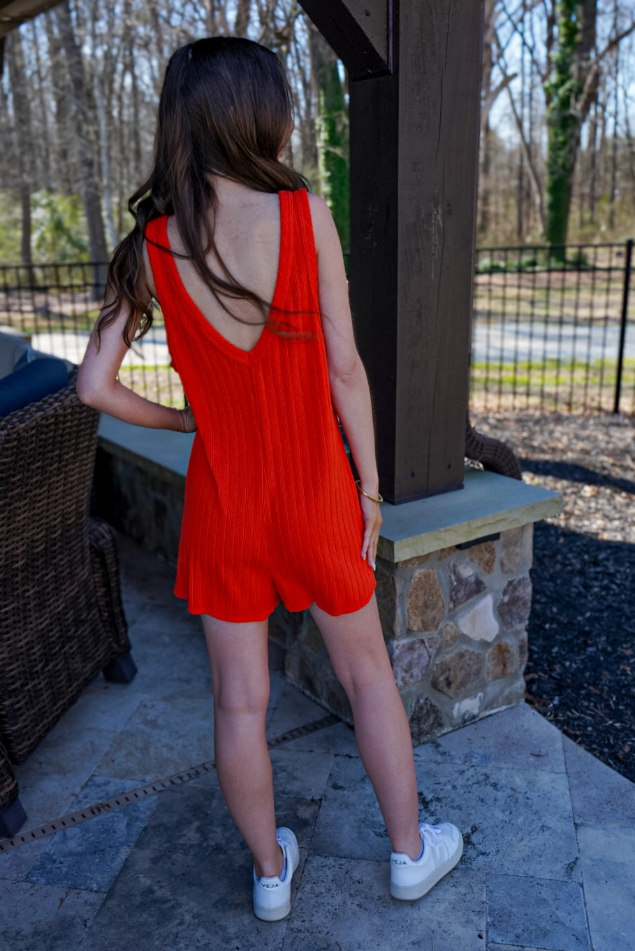 Slay The Day Red Romper