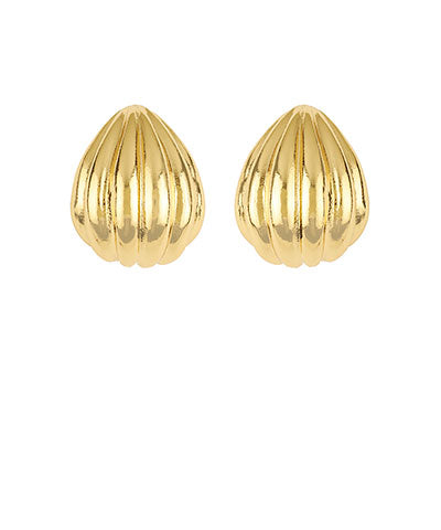 Gold Texture Metal Hoops