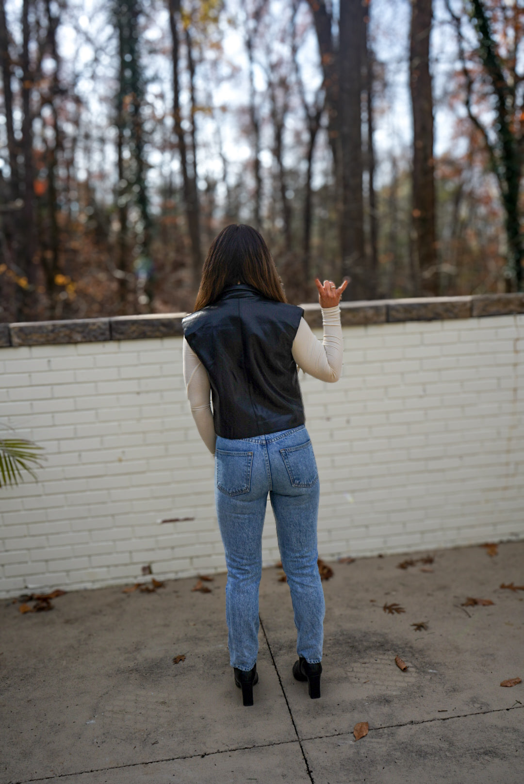 Macy Black Vest