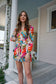Paradise Abstract Floral Romper