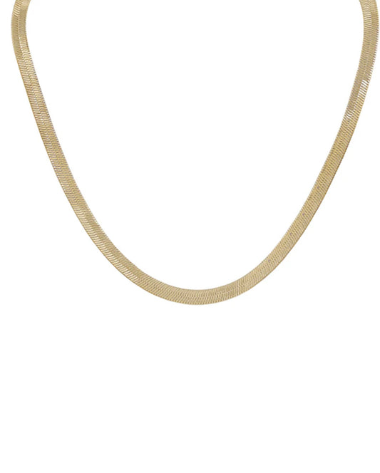 Gold Snake Chain Short Necklace