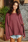 Burgundy Oversized Pullover