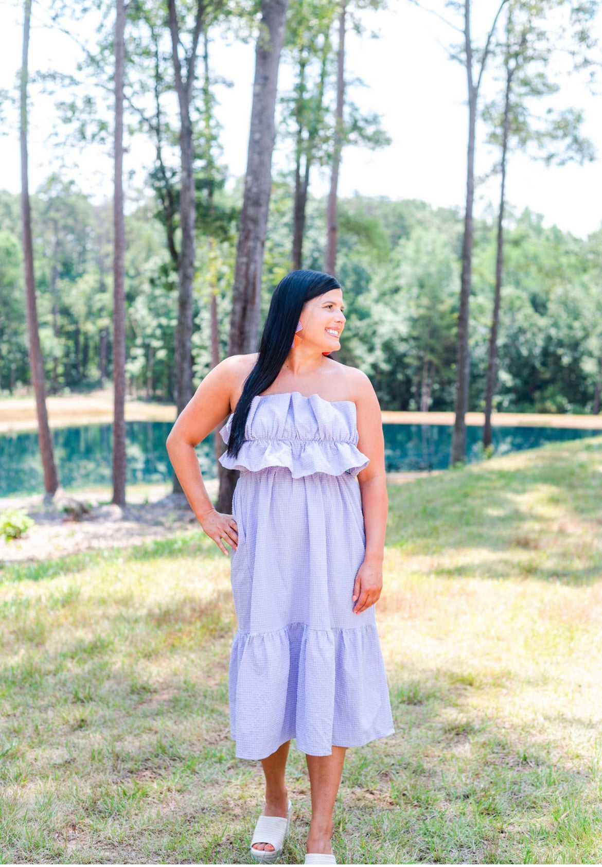 Effortless Moments Lavender Dress