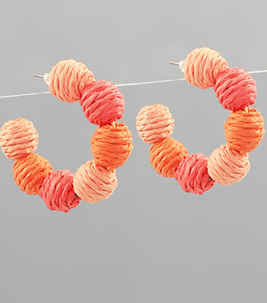 Peach Ball Hoops