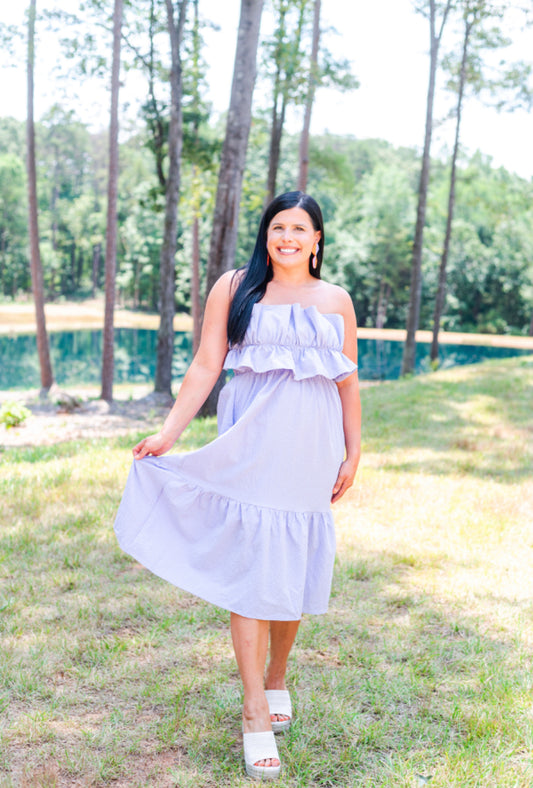 Effortless Moments Lavender Dress