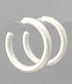 Sleek Shadow Silver Hoops