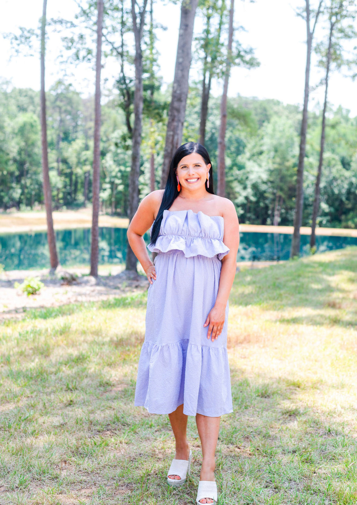 Effortless Moments Lavender Dress