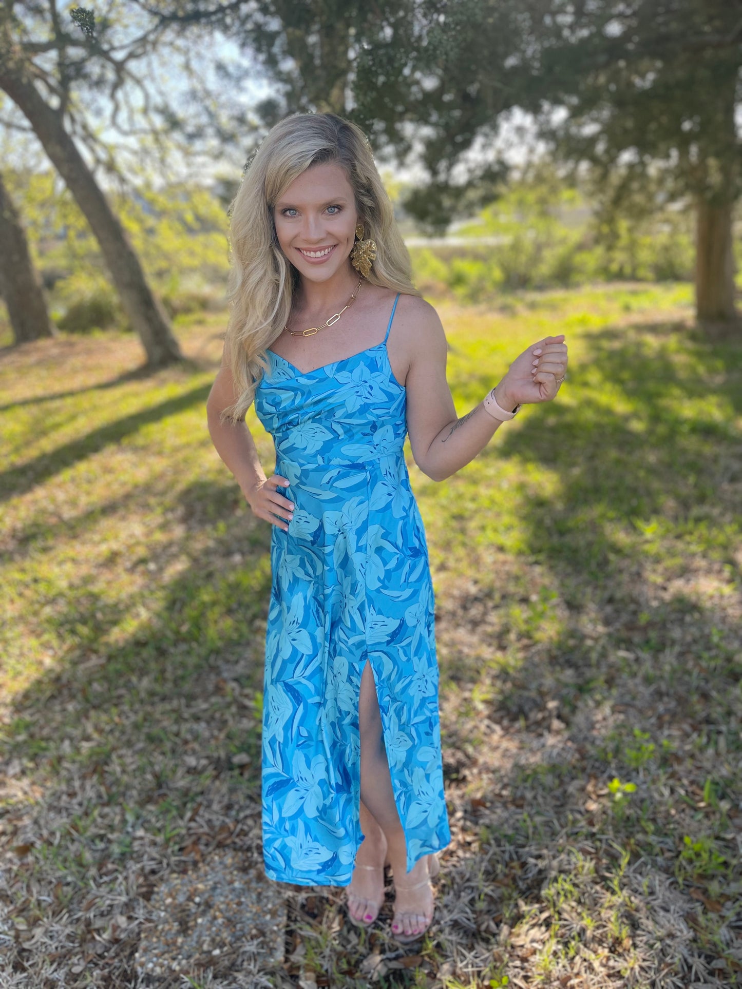 Florida Keys Midi Dress 🩵 1 XS & S left