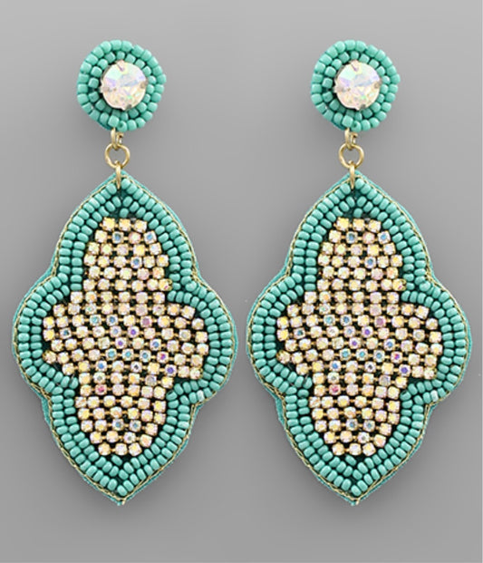 Turquoise Arabesque Earrings