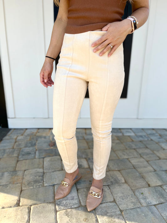 Snow On The Beach suede Pants 🤎 1 med & large