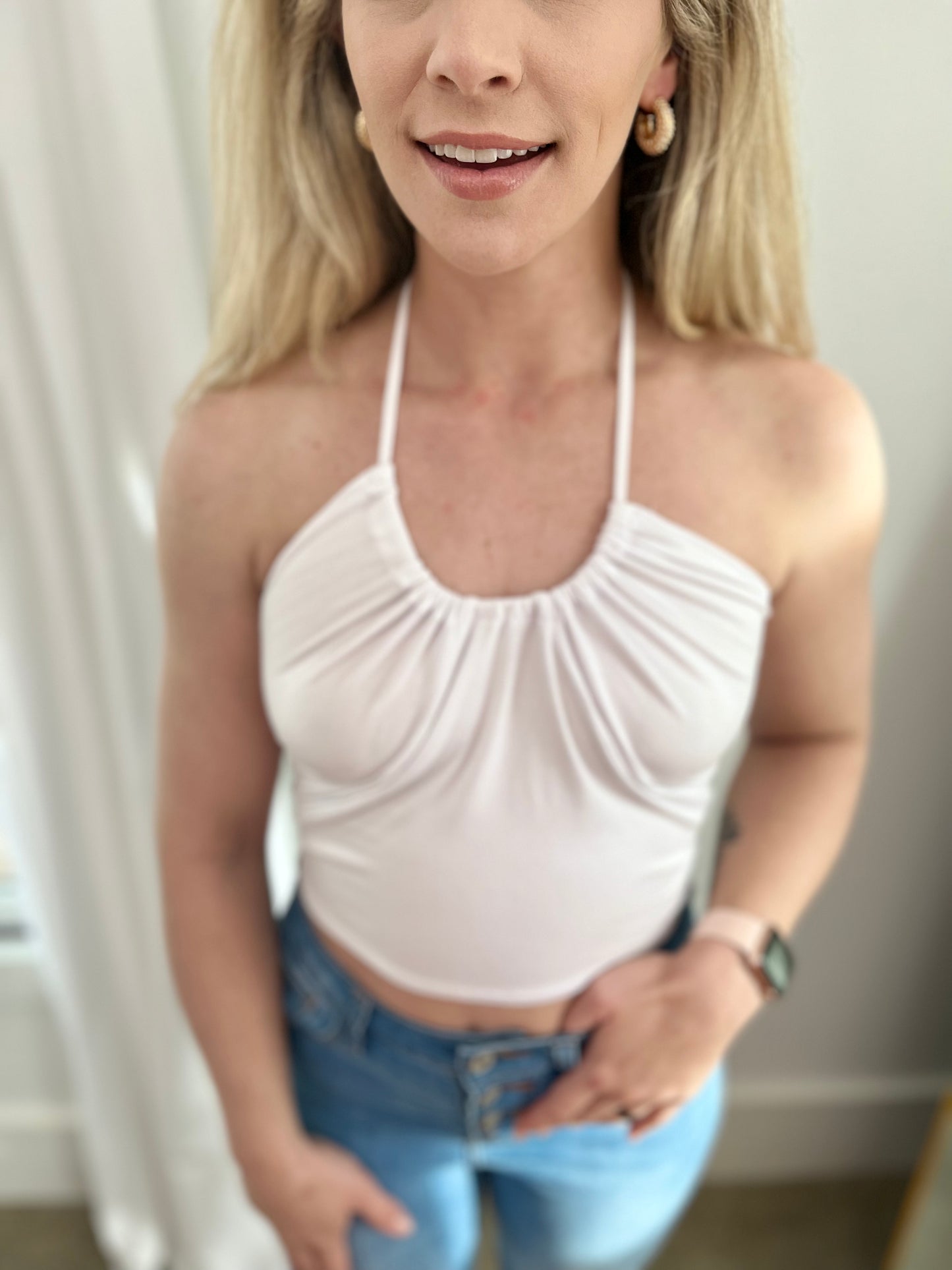 Flirty Mood White Top