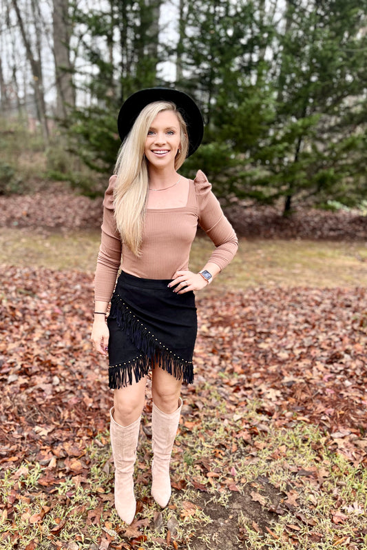 Hell On Heels Suede Skirt